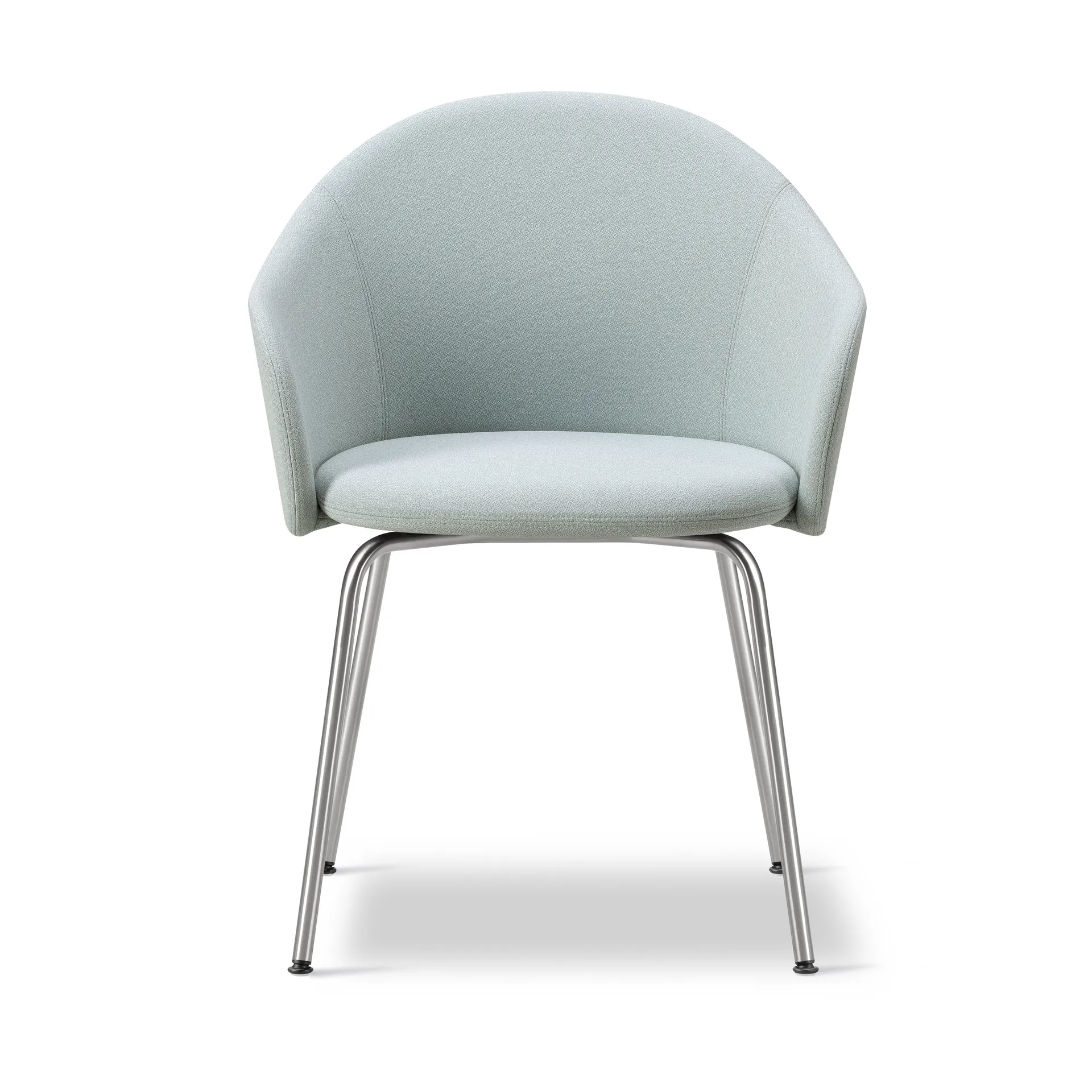 Sillón Gomo Armchair con base tubular, Mylla 811-acero inoxidable Fredericia Furniture