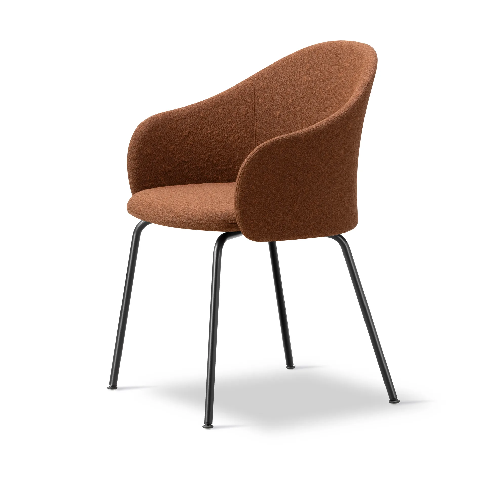 Sillón Gomo Armchair con base tubular, Myr 362-negro Fredericia Furniture