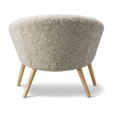 Sillón lounge Ditzel de piel de oveja - Moonlight - oak - Fredericia Furniture