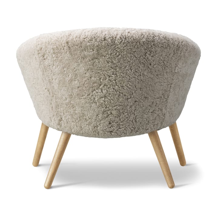 Sillón lounge Ditzel de piel de oveja, Moonlight - oak Fredericia Furniture