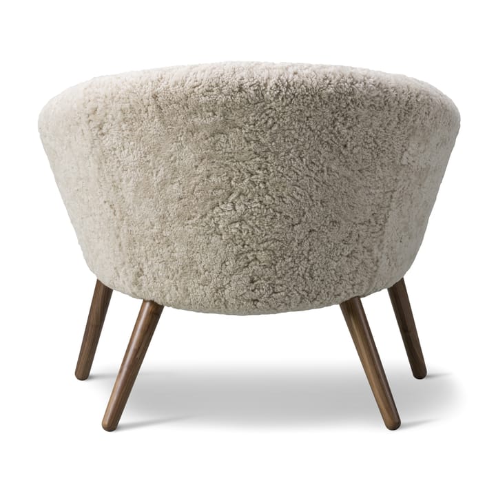 Sillón lounge Ditzel de piel de oveja, Moonlight - walnut Fredericia Furniture