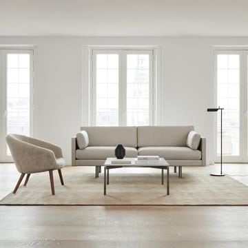 Sillón lounge Ditzel de piel de oveja - Moonlight - walnut - Fredericia Furniture
