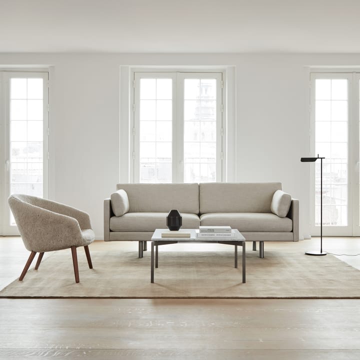 Sillón lounge Ditzel de piel de oveja, Moonlight - walnut Fredericia Furniture