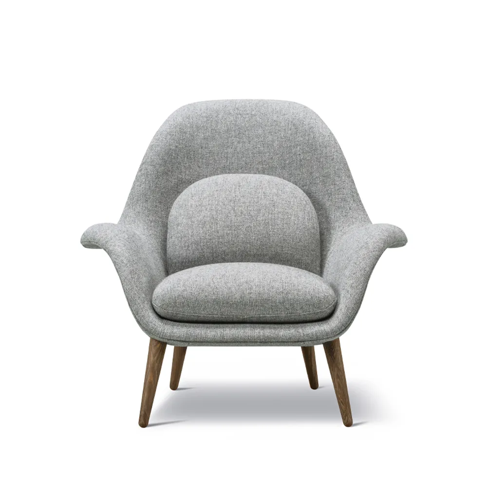 Sillón Swoon , Hallingdal 65 130-roble ahumado Fredericia Furniture