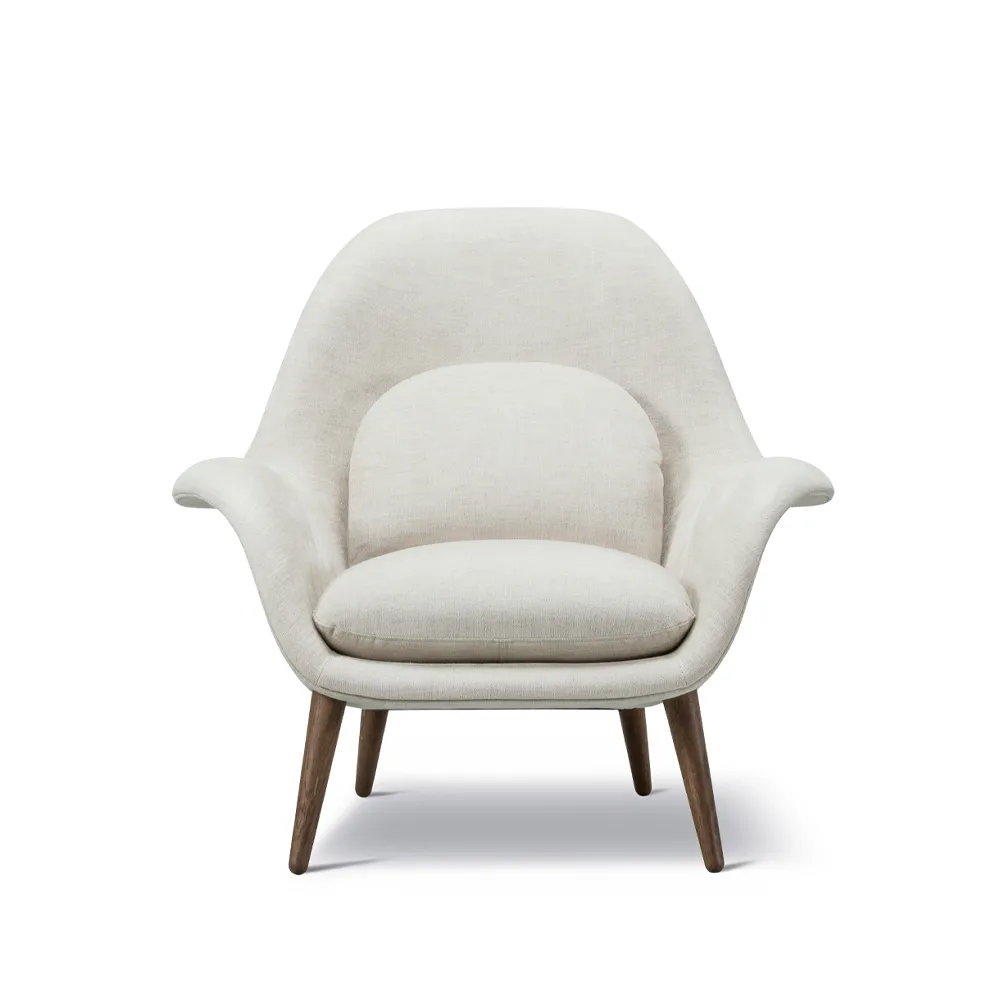 Sillón Swoon , Maple 222 blanco-roble ahumado Fredericia Furniture