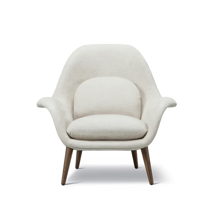 Sillón Swoon  - Maple 222 blanco-roble ahumado - Fredericia Furniture