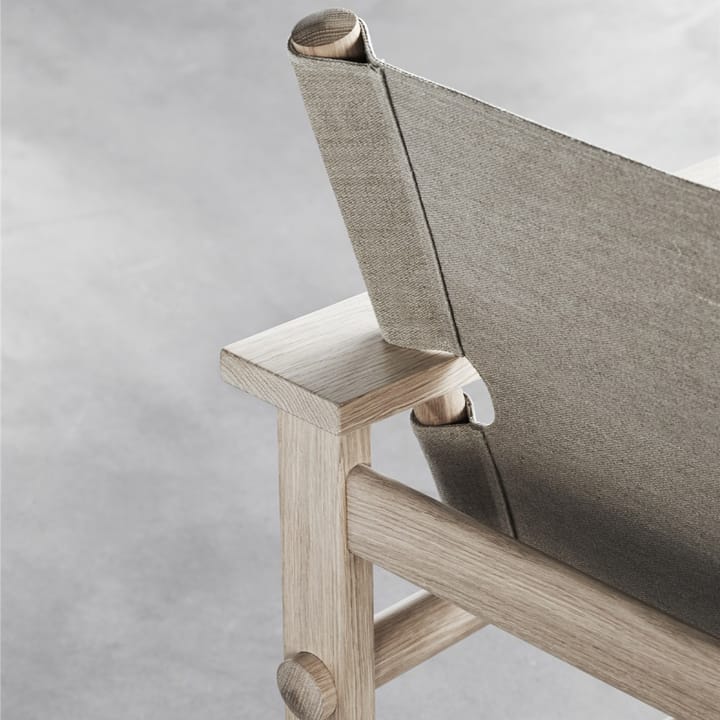 Sillón The Canvas Chair, Estructura Canvas natural aceitada clara, incl. cojín Canvas Fredericia Furniture
