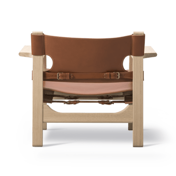 Sillón The Spanish Chair - Cuero cognac - roble claro aceitado - Fredericia Furniture