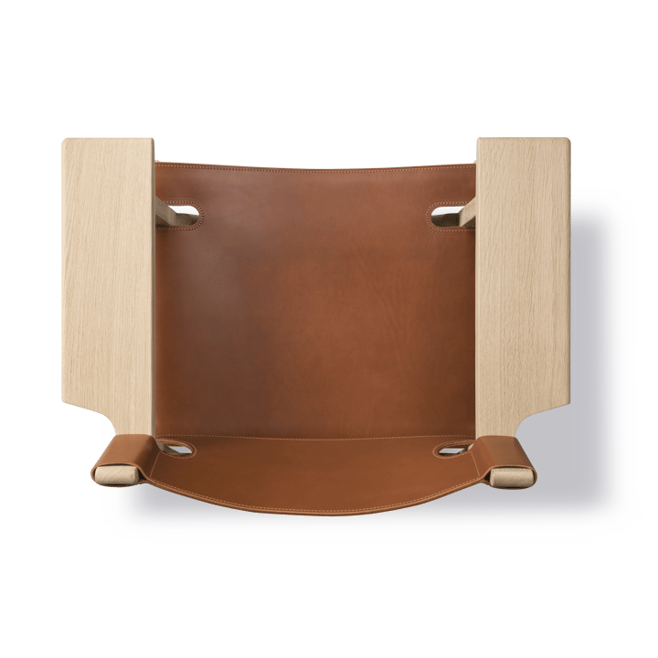 Sillón The Spanish Chair, Cuero cognac - roble claro aceitado Fredericia Furniture