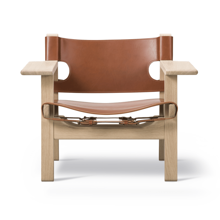 Sillón The Spanish Chair - Cuero cognac - roble encerado - Fredericia Furniture
