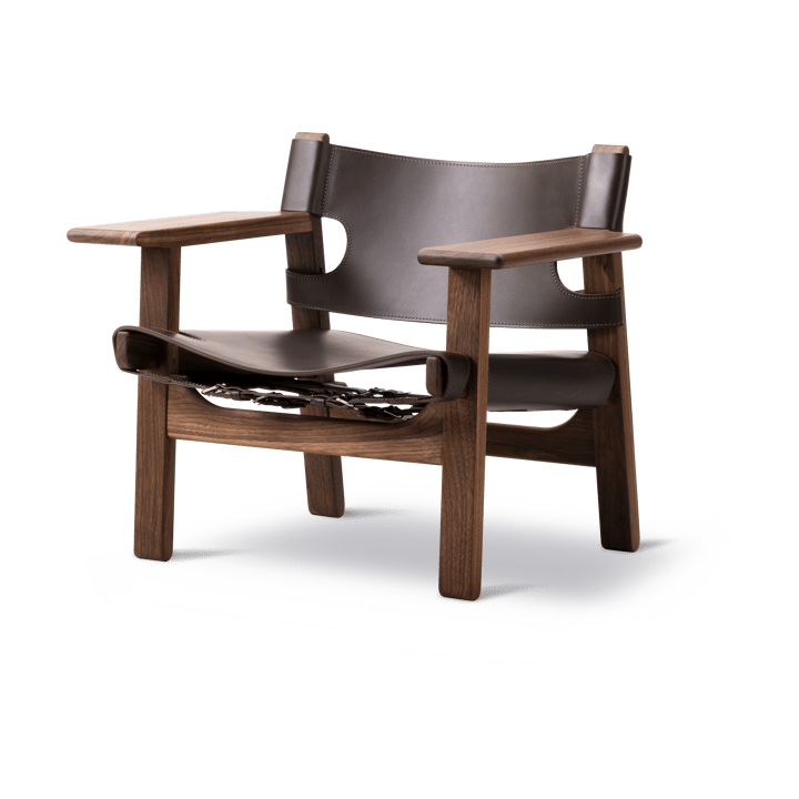 Sillón The Spanish Chair - Cuero marrón oscuro - nogal aceitado - Fredericia Furniture