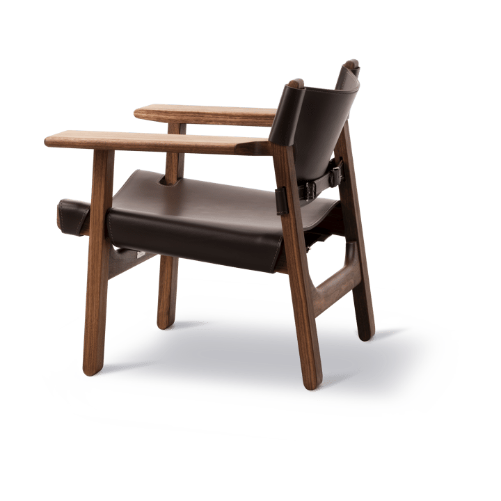 Sillón The Spanish Chair, Cuero marrón oscuro - nogal aceitado Fredericia Furniture