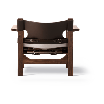 Sillón The Spanish Chair - Cuero marrón oscuro - nogal aceitado - Fredericia Furniture