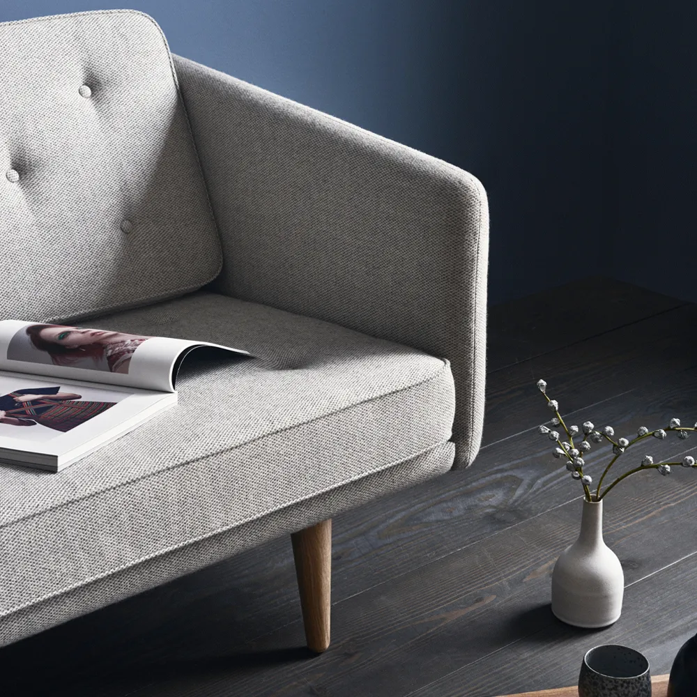 Sofá 3 plazas No 1, Remix 173 - remix 123 - patas de roble Fredericia Furniture