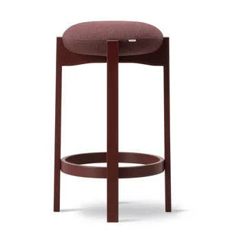 Taburete alto Pioneer  - Odino RC43 burdeos-burdeos haya - Fredericia Furniture