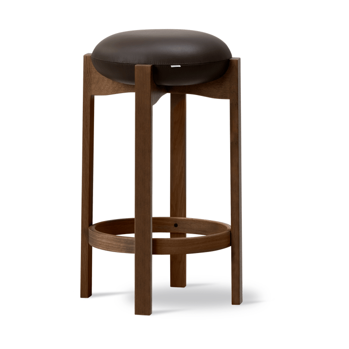 Taburete alto Pioneer  - Primo 86-1 - roble teñido ahumado lacado - Fredericia Furniture