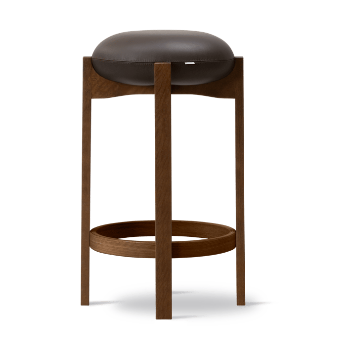 Taburete alto Pioneer , Primo 86-1 - roble teñido ahumado lacado Fredericia Furniture