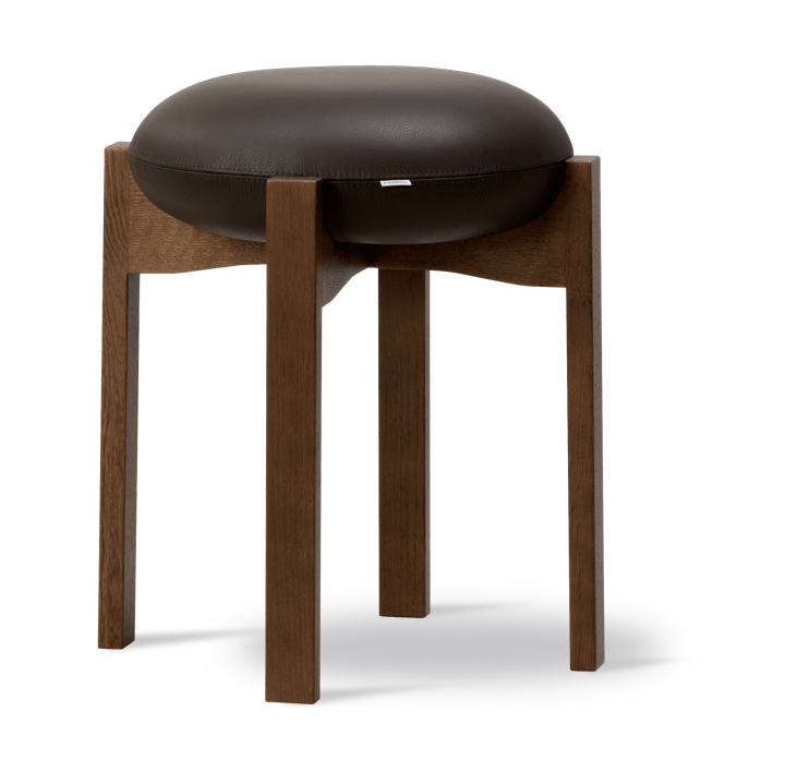 Taburete bajo Pioneer - Primo 86-1 - roble teñido ahumado lacado - Fredericia Furniture