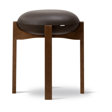 Taburete bajo Pioneer - Primo 86-1 - roble teñido ahumado lacado - Fredericia Furniture