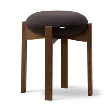 Taburete bajo Pioneer - Vidar 386-roble teñido ahumado lacado - Fredericia Furniture