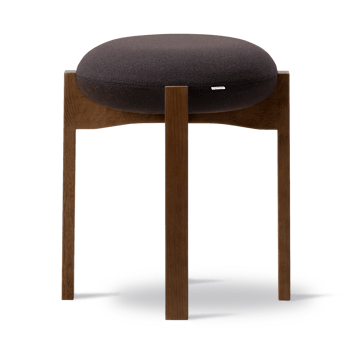 Taburete bajo Pioneer - Vidar 386-roble teñido ahumado lacado - Fredericia Furniture