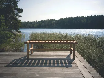 Banco 45 - Teak, 135 cm - Fri Form