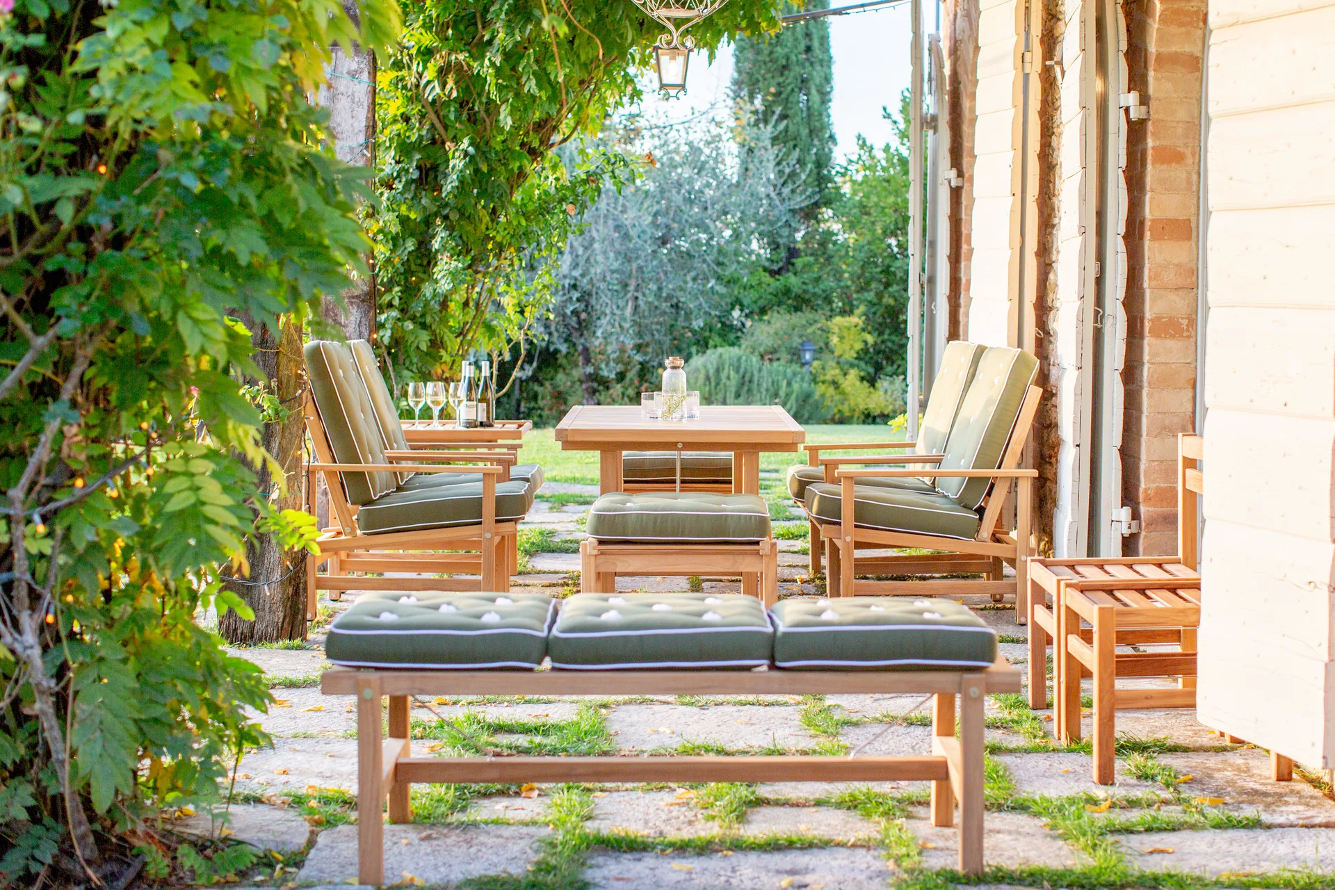 Banco 45, Teak, 135 cm Fri Form