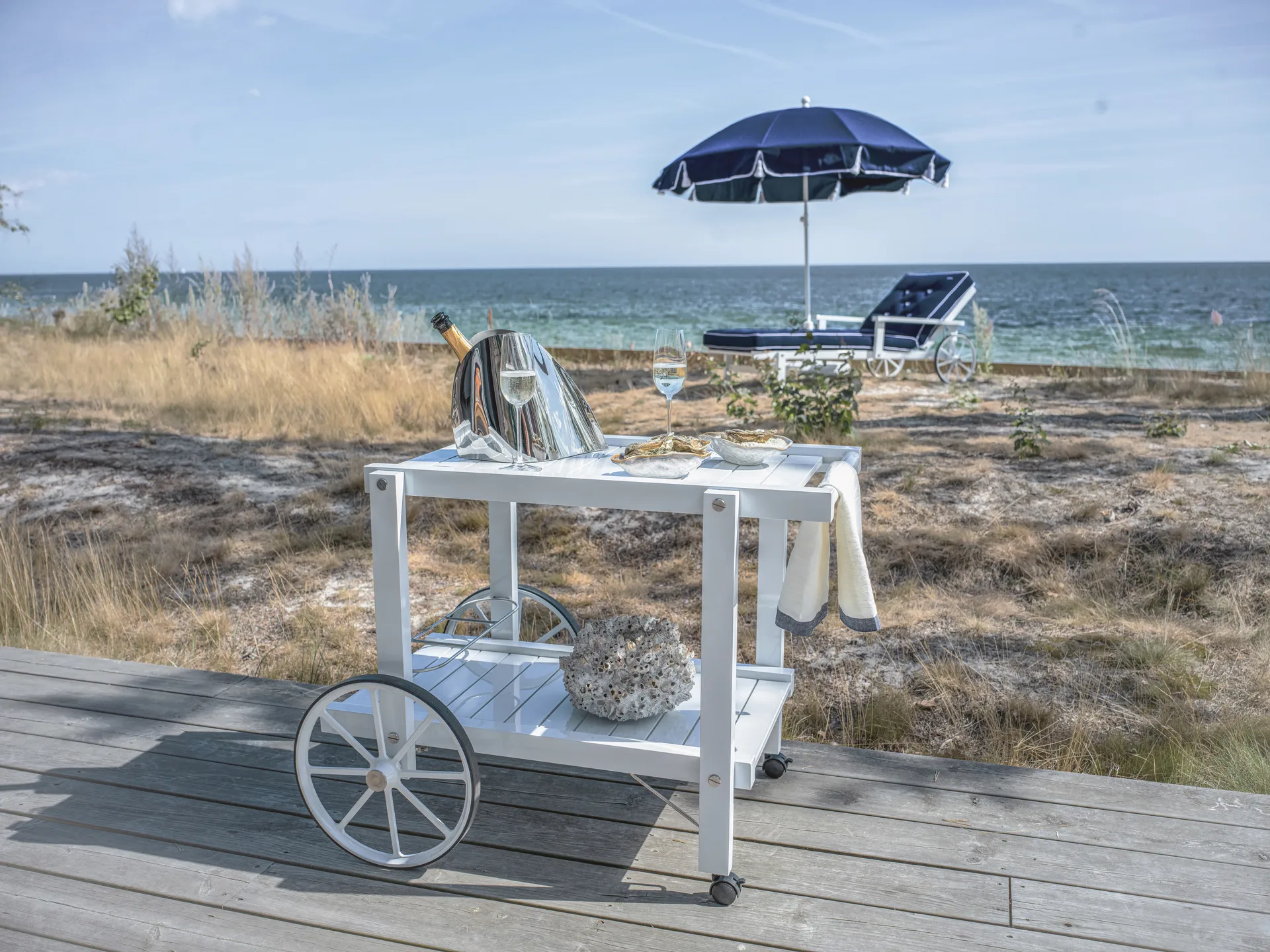 Carrito de servicio 14, Blanco Fri Form