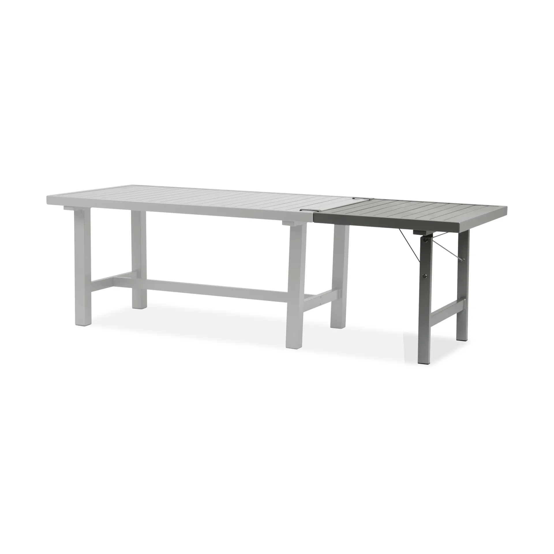 Extensión de mesa con patas 64 , Gris, H: 66 cm Fri Form