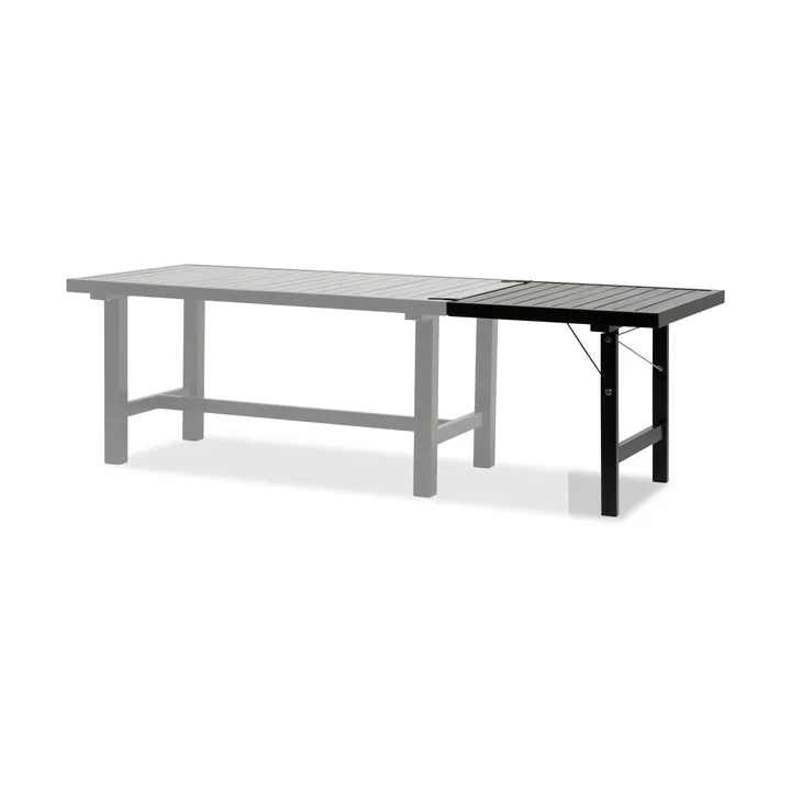 Extensión de mesa con patas 64  - Negro, H: 66 cm - Fri Form