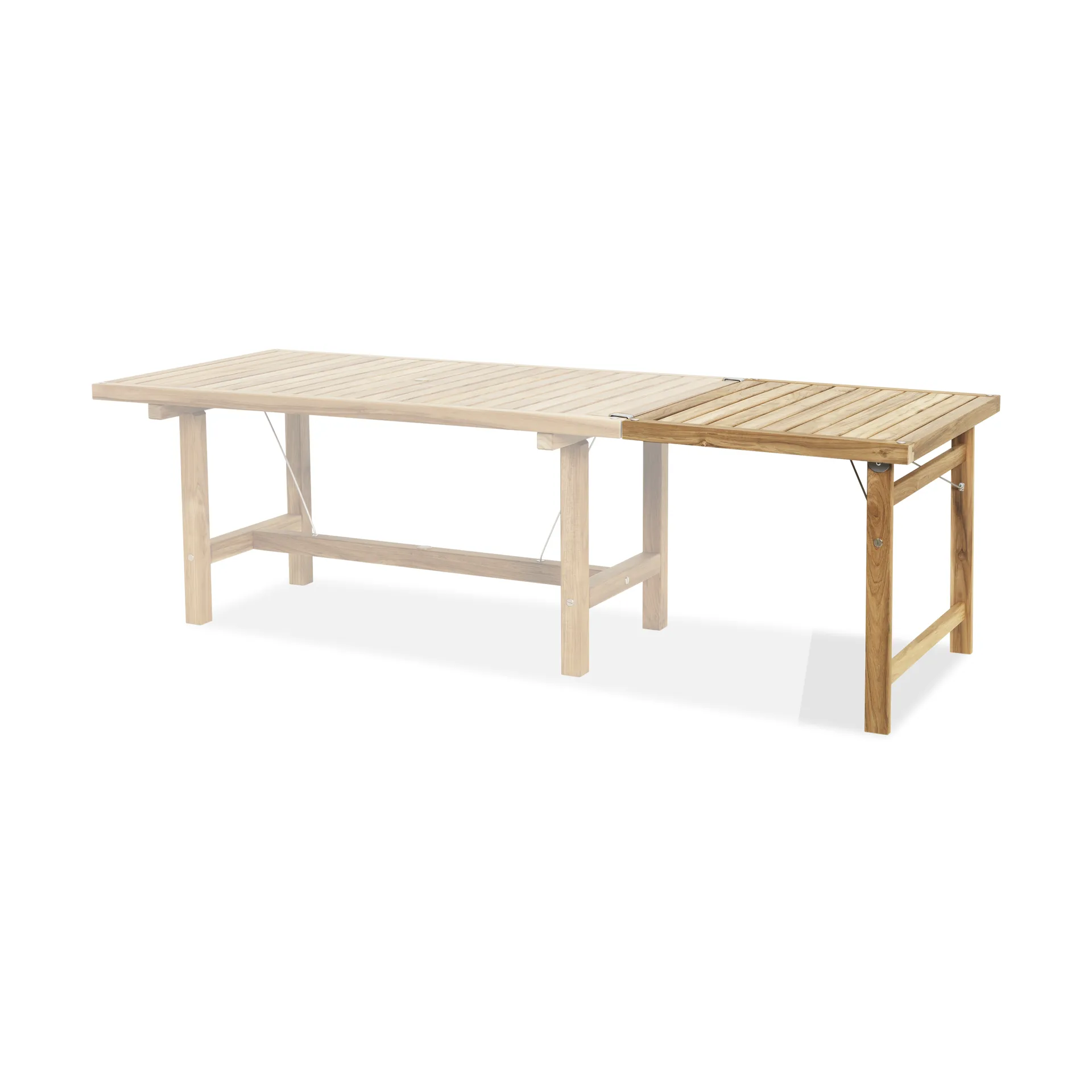 Extensión de mesa con patas 64 , Teca, H: 68 cm Fri Form