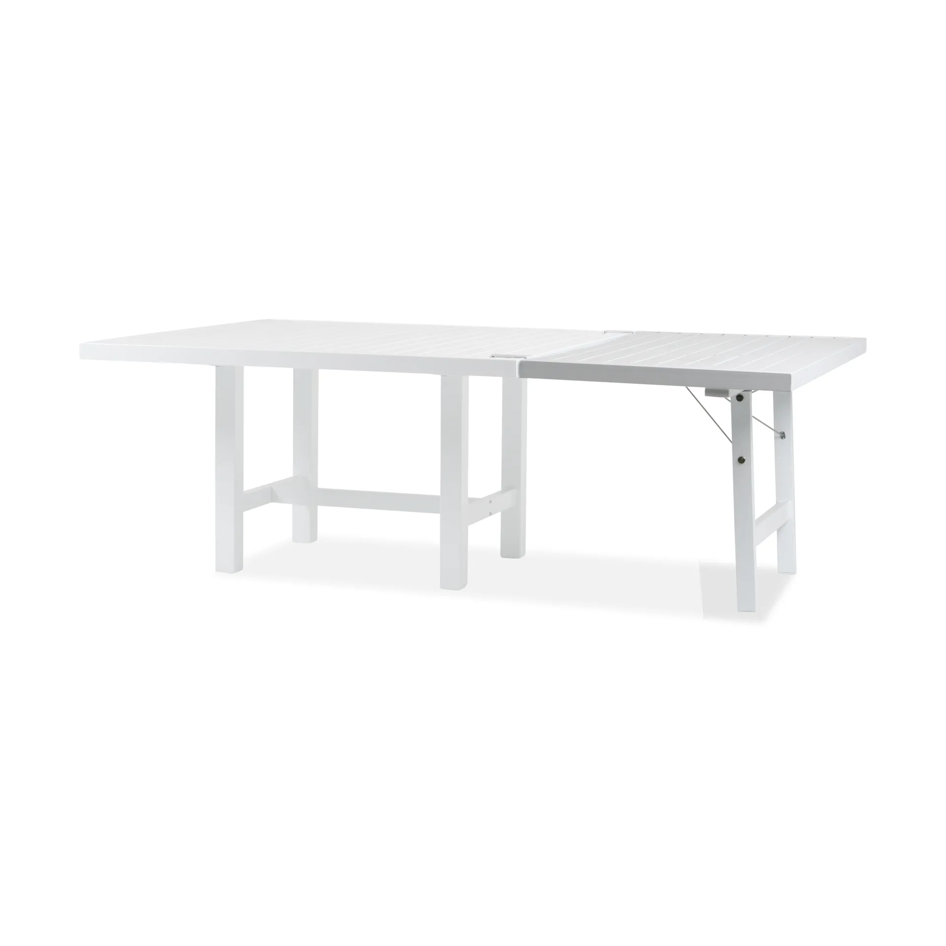 Extensión de mesa con patas 68, Blanco, H: 66 cm Fri Form