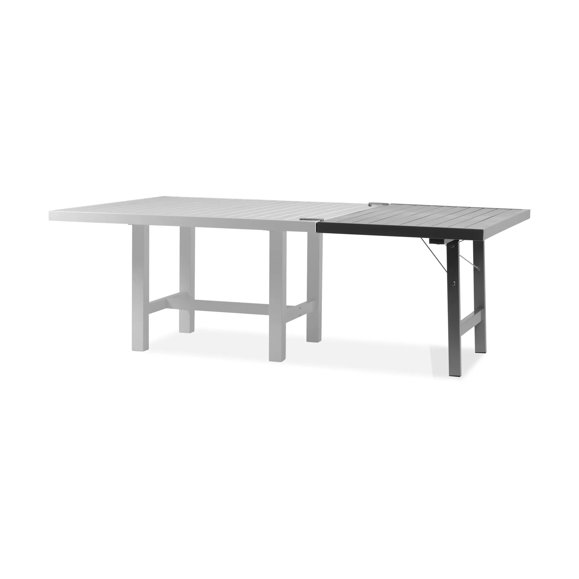 Extensión de mesa con patas 68, Gris, H: 72 cm Fri Form
