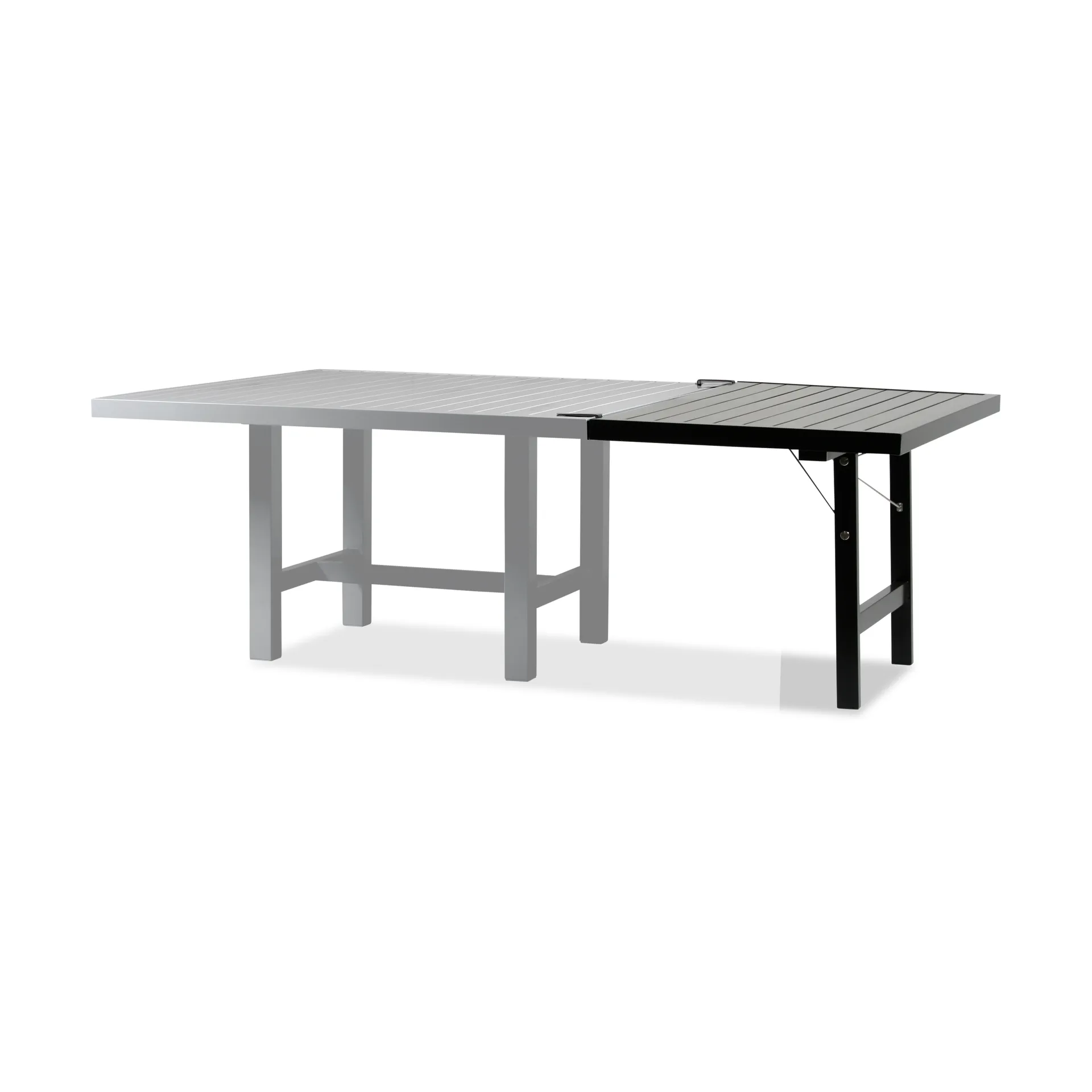 Extensión de mesa con patas 68, Negro, H: 66 cm Fri Form