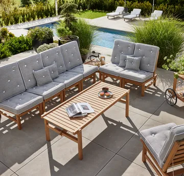 Mesa 63  - Teca, 150×73×51 cm - Fri Form