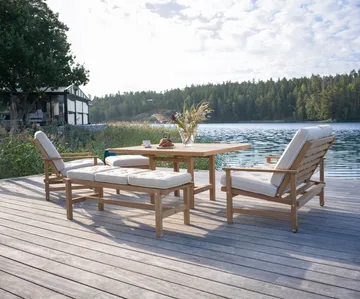 Mesa 65 - Teca, 128×120×68 cm - Fri Form