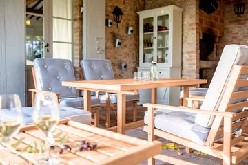 Mesa auxiliar con ruedas 49 - Redwood, 48×45 cm - Fri Form