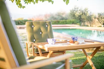 Mesa auxiliar de ladrillos 60  - Teca, 59×94 cm - Fri Form