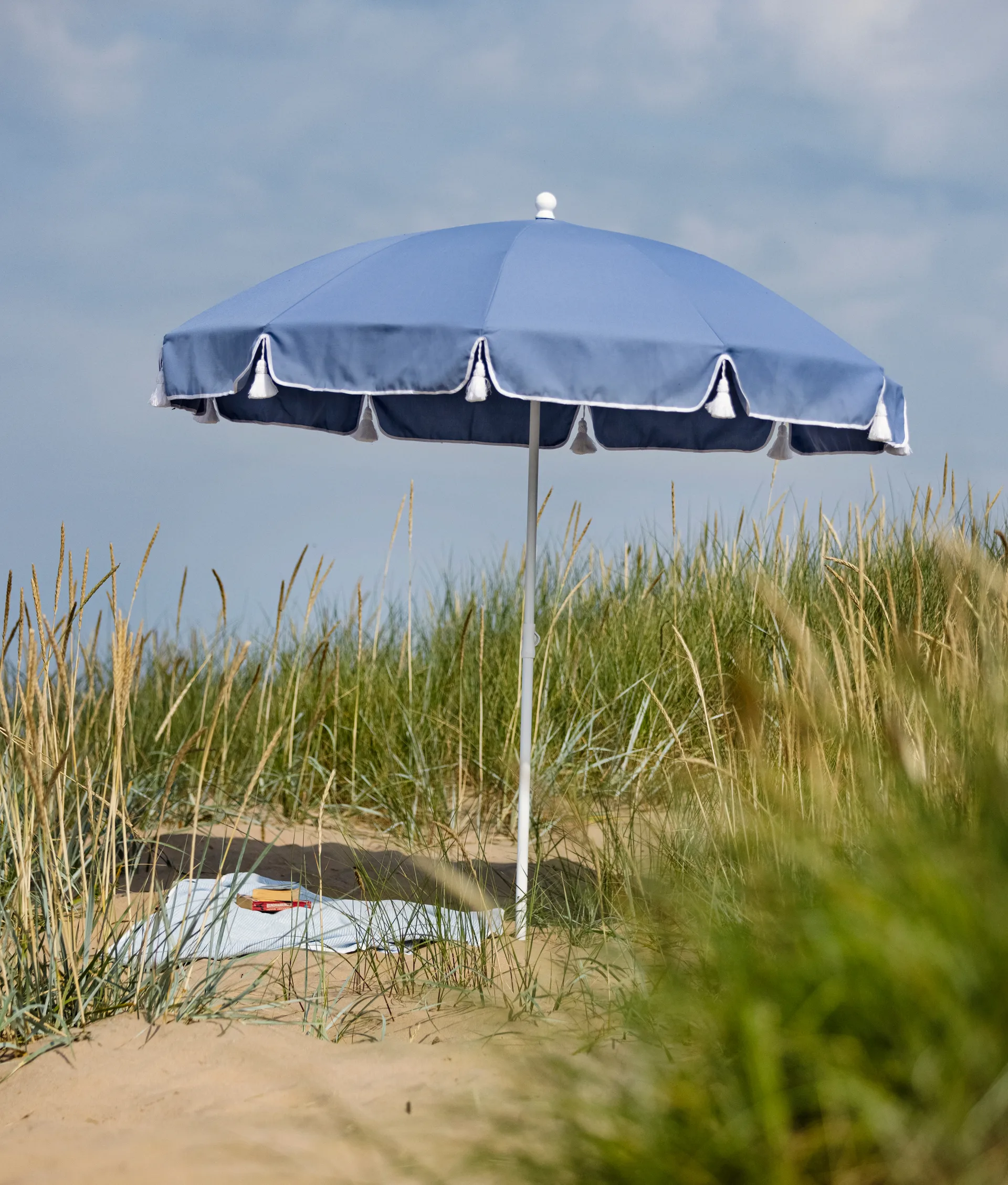 Parasol 90, Azul marino, Ø220 cm Fri Form