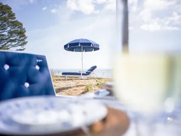 Parasol 90 - Azul marino, Ø220 cm - Fri Form