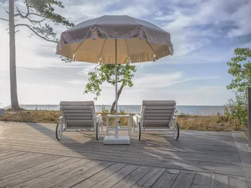 Parasol 90 - Beige, Ø220 cm - Fri Form