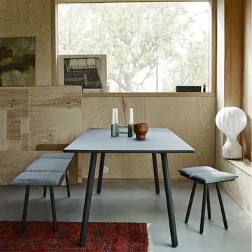 Banco Georg - Roble lacado en negro - Fritz Hansen