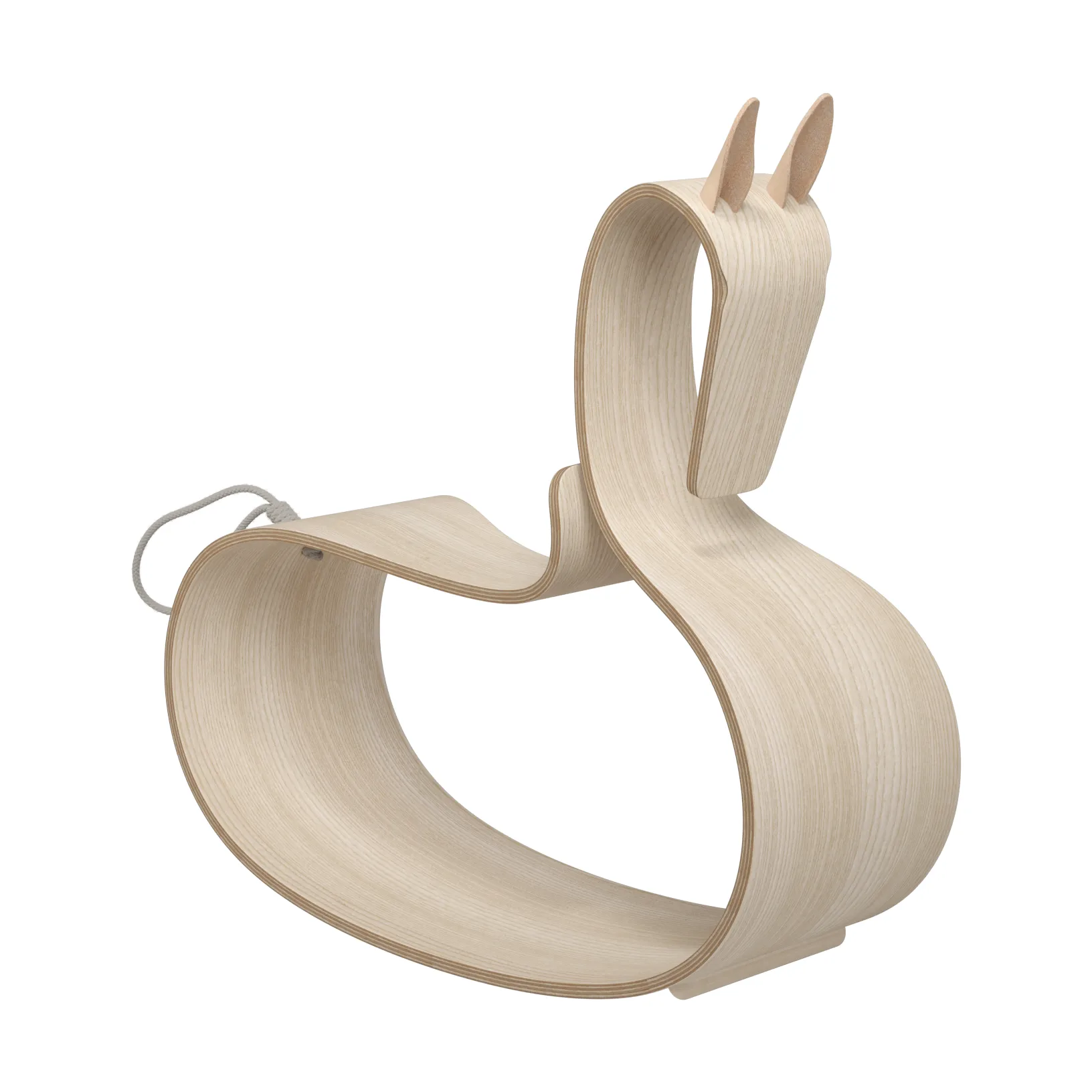 Caballito balancín Rocking Horse, Fresno lacado incoloro Fritz Hansen