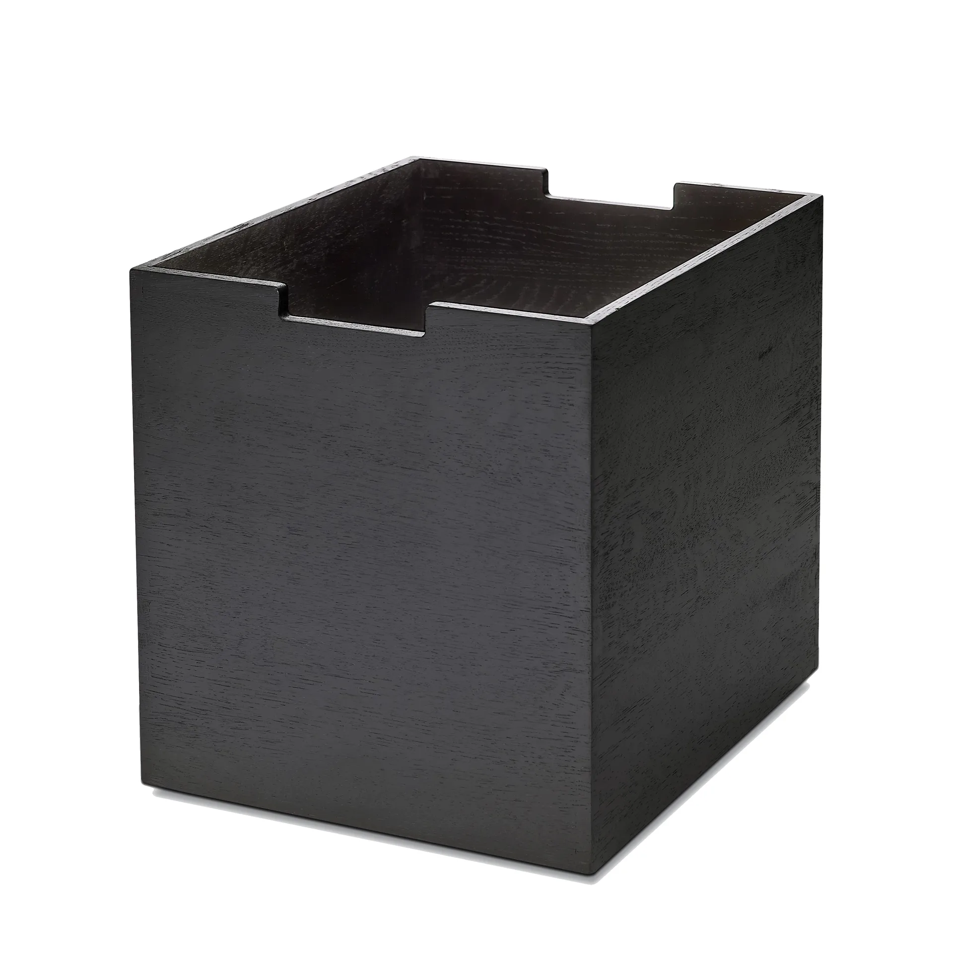 Caja de almacenaje Cutter, grande, roble teñido de negro Fritz Hansen