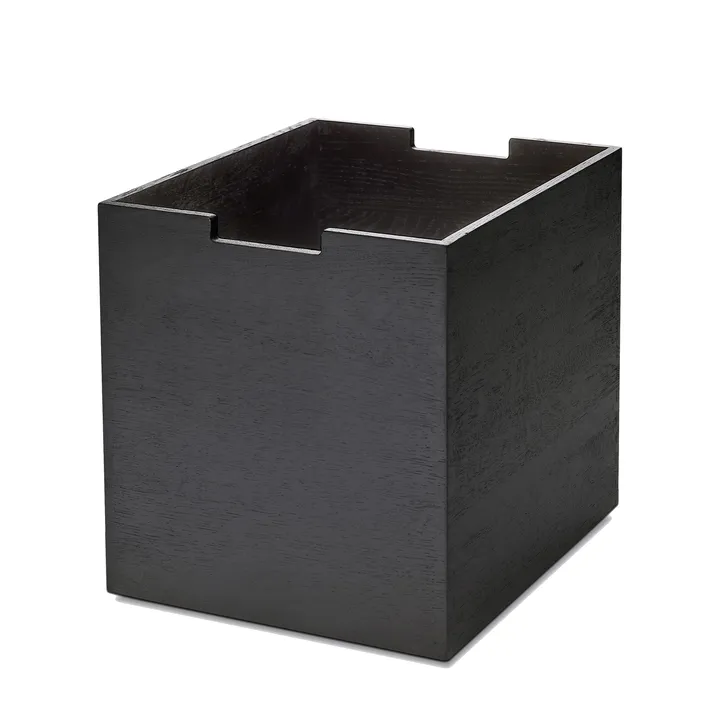 Caja de almacenaje Cutter, grande - roble teñido de negro - Fritz Hansen