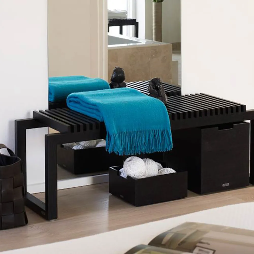 Caja de almacenaje Cutter, grande, Teak Fritz Hansen