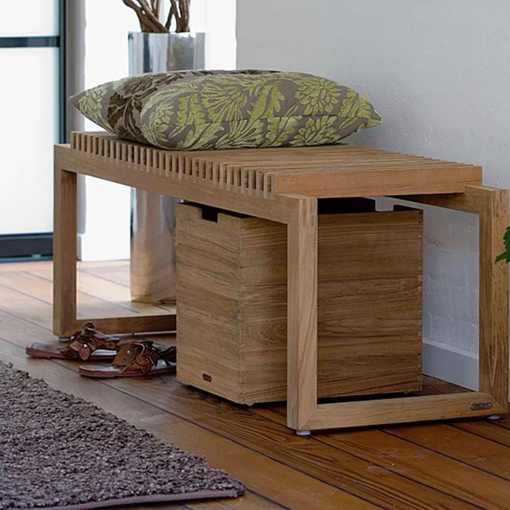 Caja de almacenaje Cutter, grande, Teak Fritz Hansen