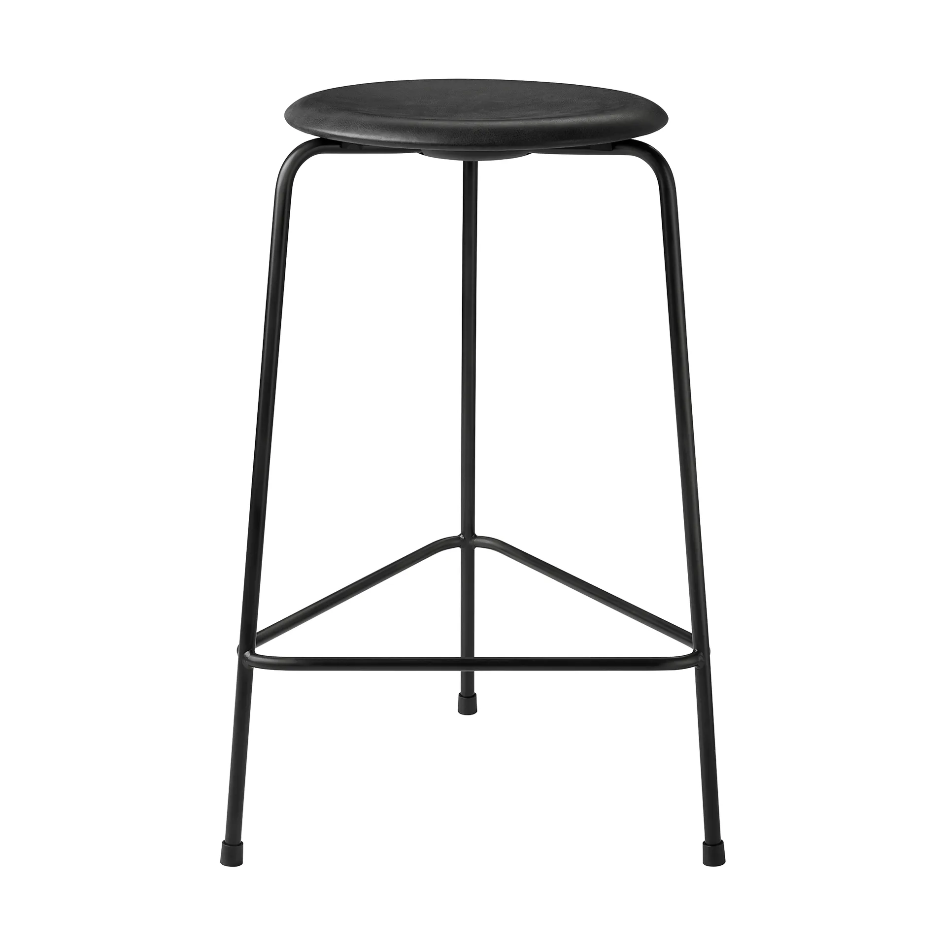 High Dot counter stool 3 patas, Essential black-matt black Fritz Hansen