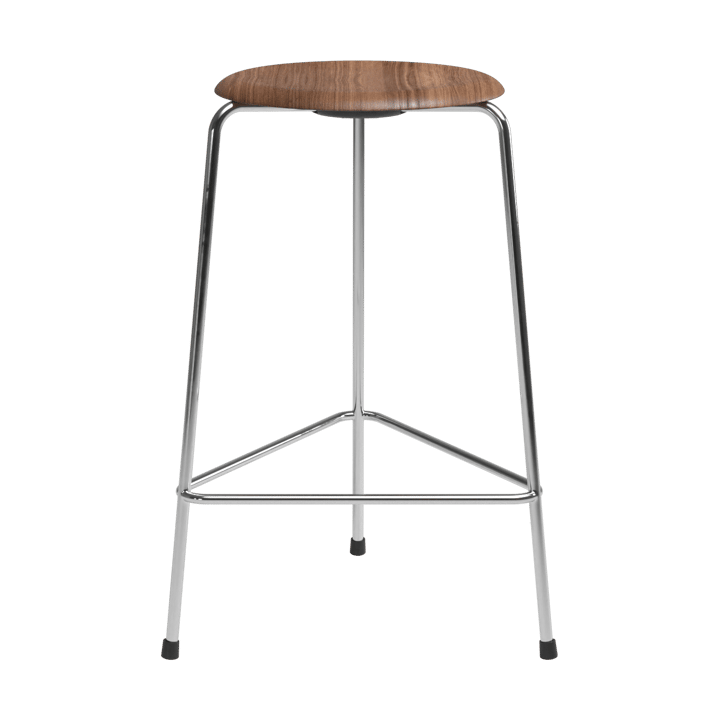 High Dot counter stool 3 patas - Nogal-cromo - Fritz Hansen