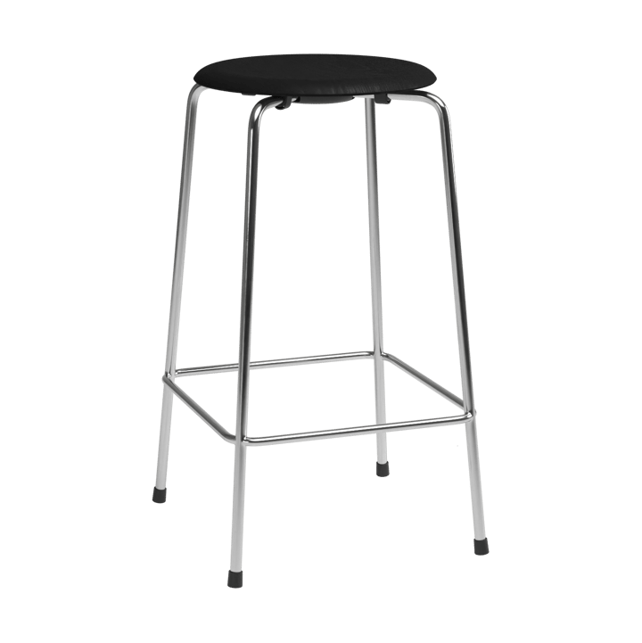 High Dot counter stool 4 patas - Ceniza negra-cromo - Fritz Hansen